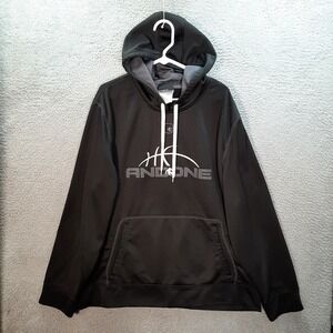 And1 Sweatshirt Adult Large 2XL XXL Black Hoodie Basketball Streetwear Sports